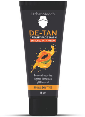 UrbanMooch DE-TAN Creamy Enriched With Papaya Face Wash(15 g)
