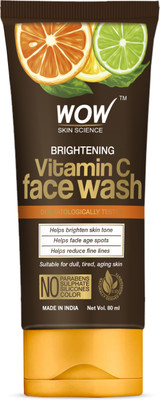 WOW SKIN SCIENCE Vitamin C  Tube Face Wash(80 ml)