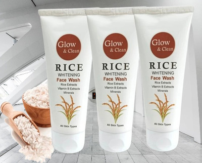Deeparth Pack of 3 for Hydrating & Clear Complexion Rice  Face Wash(100 ml)