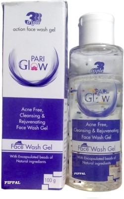 PIPPAL Pari Glow Gloing Skin Refreshing Triple Action Facewash Gel Pack of 1 Face Wash(100 g)