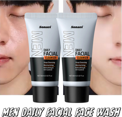 Sonavi Men's Skin Care Foaming  – Minimal & Refreshing | Clean Surface Wash Face Wash(120 ml)