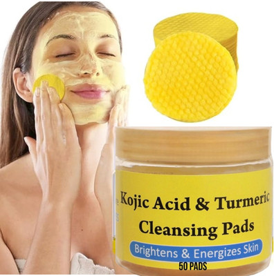 luminours kojic acid and turmeric cleansing pads-AXZ  50 pcs Face Wash(50 g)