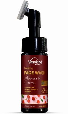 vasokind Skin Lightner Aloevera & Cherry Foaming Facewash Face Wash(150 ml)