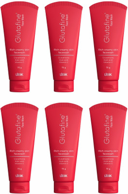 GLUTAFINE Pack of 6 Face Wash(70 g)
