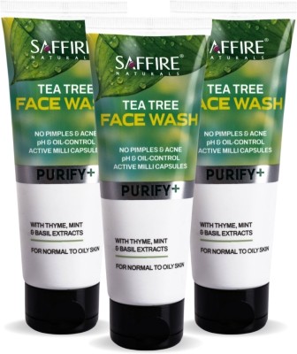 SAFFIRE Natural Purifying Tea Tree  Face Wash(300 ml)