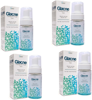DOOMSDAY GLANCE ANTI ACNE FOAMING FACE WASH FOR ACNE & PIMPLES CLEANSING PACK OF - 4 Face Wash(400 ml)