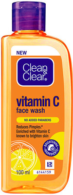 Clean & Clear Vitamin C| Reduces pimples | Enriched with Vitamin C to soothe skin Face Wash(100 ml)