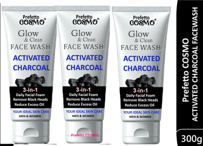 Prefetto COSMO Charcoal Cleanse & Restore Pack Face Wash(300 g)