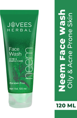 JOVEES Neem for Acne & Pimple Prone Skin with Tea Tree ,Rosemary & Lemon Face Wash(120 ml)