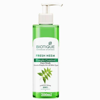 BIOTIQUE Fresh Neem Pimple Control  200ml Face Wash(200 g)