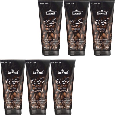 DOOMSDAY GLOWMEN COFFEE MATT FINISH FACEWASH FOR REMOVE DARK SPOTS PACK OF - 6 Face Wash(360 g)