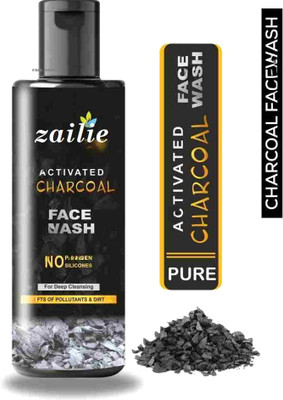 Zailie Smooth skin softens skin refreshing formula fresh skin clear complexion oil control activated charcoal hydrating care deep cleansing dermatologist tested Face Wash(200 ml)
