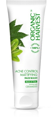 Organic Harvest Acne Control Mattifying : Neem & Tulsi | Cleanser for Oily Skin Face Wash(100 ml)