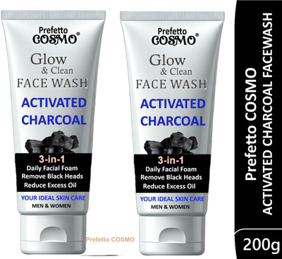 Prefetto COSMO Gentle Deep Clean with Charcoal Face Wash(200 g)