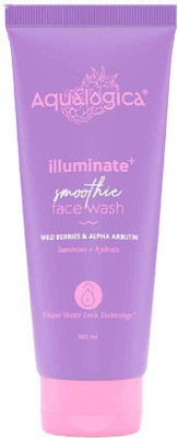 Aqualogica Illuminate+ Smoothie  with Wild Berries and Alpha Arbutin Face Wash(100 ml)