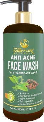 MAUR'SMAYUR NATURALS Anti-Acne, Anti-Bacterial Facewash for Pimple-Free Complexion Face Wash(300 ml)