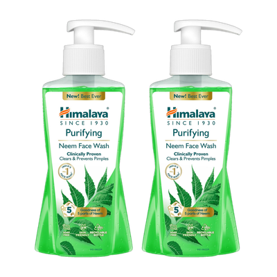 HIMALAYA Purifying Neem|Clinically proven to fight against acne and pimples|100% naturally derived Neem for both men and women Face Wash(400 ml)
