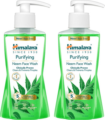 HIMALAYA Purifying Neem|Clinically proven to fight against acne and pimples|100% naturally derived Neem for both men and women Face Wash(400 ml)