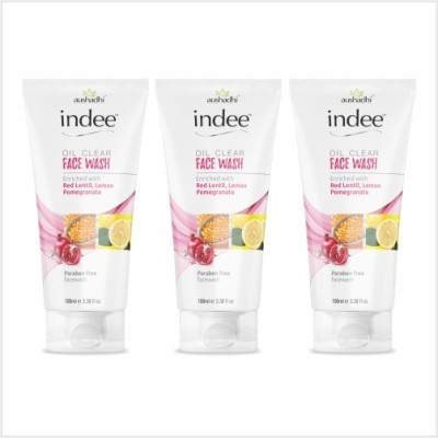 aushadhi Indee Oil Clear  100 ml (Pack of 3) Face Wash(300 ml)