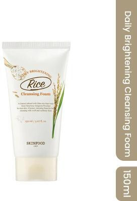Skinfood Rice Daily Brightening Cleansing Foam for Removes Impurities & Cleanses Face Wash(150 ml)
