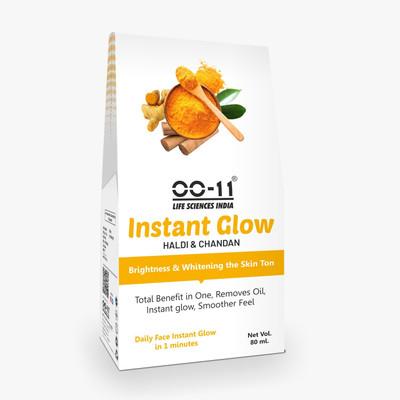 OO11 Instant Glow Haldi & Chandan For Brightness & Whitening The Skin Tone Face Wash(80 ml)