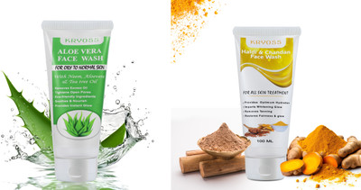 Kryoss Aloevera And Haldi Chandan  (100 + 100 ml) Face Wash(100 ml)