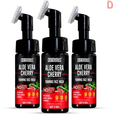 KESUDA Aloevera & Cherry Foaming Facewash for Glowing SkinAloevera & Cherry Foaming Facewash for Glowing SkinAloevera & Cherry Foaming Facewash for Glowing Skin Face Wash(450 ml)