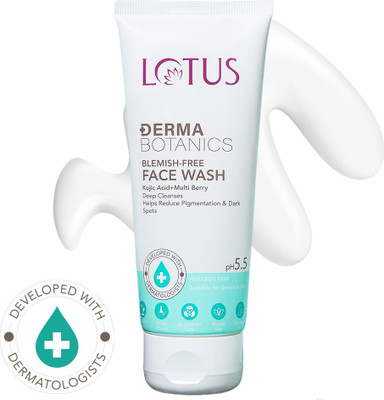 LOTUS DERMA BOTANICS Blemish-Free  Kojic Acid + Multi Berry|Reduce Pigmentation & Dark Spots Face Wash(100 g)