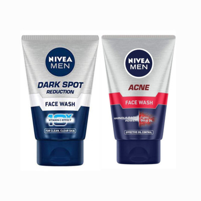 NIVEA Dark Spot Reduction 100ml & Acne 100ml (Pack of 2) Face Wash(200 ml)