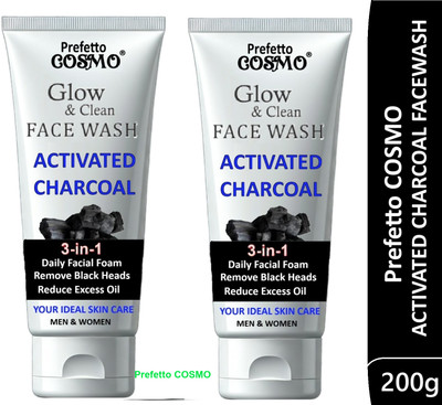 Prefetto COSMO Deep Pore Detox with Charcoal Face Wash(200 g)