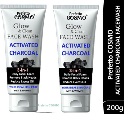 Prefetto COSMO Blackhead Removing Charcoal Face Wash(200 g)