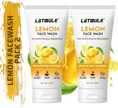 Latibule Lemon Facewash For Skin Brightening & Lightening , Pimple Removing , Anti-Acne facewash Face Wash(100 ml)