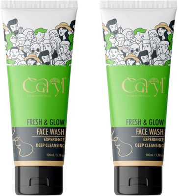 CARYL Fresh & Glow  Combo 100ml Each-With Aloevera,Turmeric and Kiwi Extract Face Wash(100 ml)