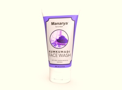 Manarya Sun's Heart Kumkumadi  100ml | Ayurvedic Glow Cleanser | Brightens, Hydrates & Removes Dark Spots | With Saffron & Sandalwood Face Wash(100 ml)