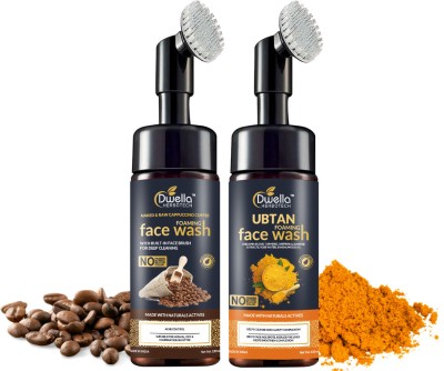 DWELLA HERBOTECH Coffee face wash & Ubtan face wash for dark spots & normal skin (150ml + 150ml) Face Wash(300 ml)