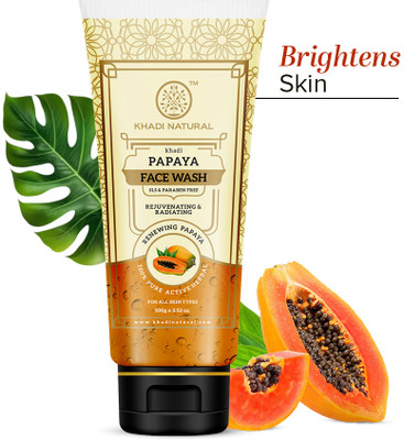 KHADI NATURAL Papaya  SLS & PARABEN FREE 100gm Face Wash(100 g)