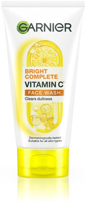 GARNIER Bright Complete Vitamin C  | Cleanser for Brighter and Glowing Skin Face Wash(150 g)