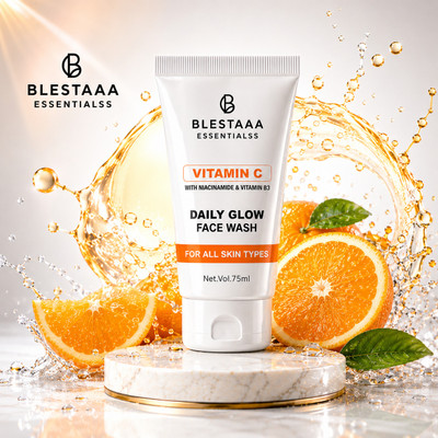 blestaaa essentialss Daily Glow with Vitamin C for Fresh & Healthy Looking Skin Face Wash(75 ml)