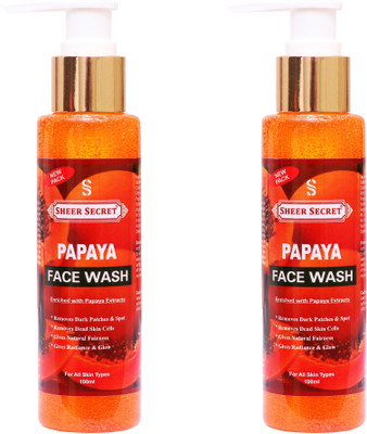 Sheer Secret Papaya  combo Face Wash(200 ml)