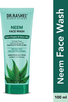 DR.RASHEL Neem with Natural Extracts for Clear & Acne-Free Skin | All Skin Types Face Wash(100 ml)