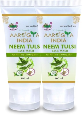 THORN25-OIL Aarogya India Ayurvedic Neem Tulsi For Pimple, Acne & Glowing Skin Pack Of 2 Face Wash(100 ml)