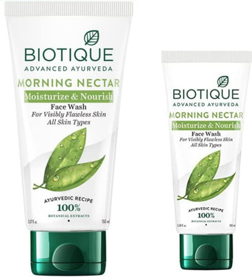 BIOTIQUE M Nectar 150ml & M Nectar 100ml Facewash Face Wash(250 ml)