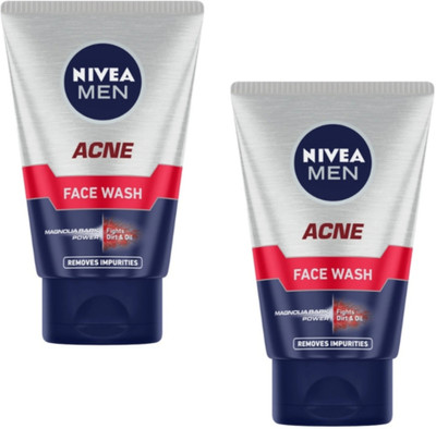 NIVEA ACNE FIGHT DIRT & OIL FACE WASH 100 ML (PACK OF 2) Face Wash(200 ml)