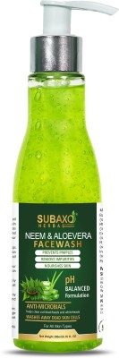 Subaxo Herbal Neem Aloe Vera |Skin Brightening | Reduces Acne & Pimples 200ml Face Wash(200 ml)