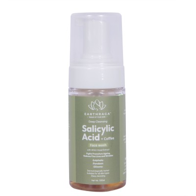 EARTHRAGA Deep Cleansing Salicylic Acid + Coffee  Face Wash(100 ml)