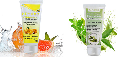 Kryoss Vitamin C And Neem  (100 + 100 ml) Face Wash(100 ml)