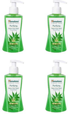 Himalaya Herbals NEEM | PREVENTS PIMPLE | TURMERIC  200 ML PACK 4 Face Wash(800 ml)