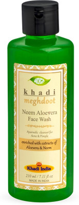 KHADI MEGHDOOT Neem Aloevera  210ml Face Wash(210 ml)