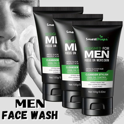 smartdrops Men Facewash For Face Cleanser & Skin Hydrating All Skin Types  Face Wash(300 g)