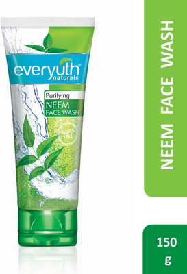Everyuth Naturals Purifying Neem  Antibacterial Neem and Tea Tree Oil Hydrated, Clear Face Wash(150 g)